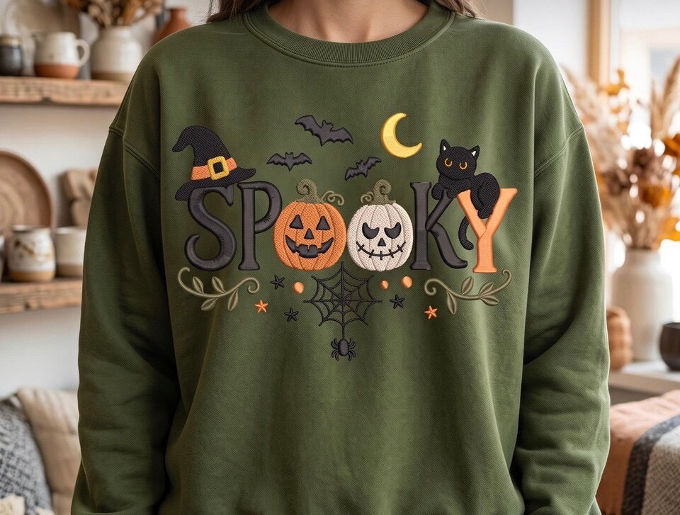 Embroidered Crew Neck