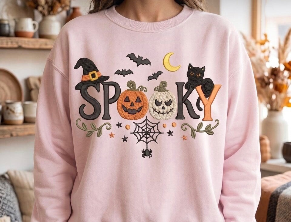 Embroidered Crew Neck